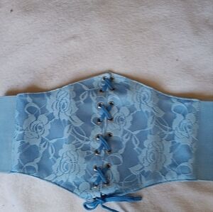 Corset Baby Blue Lace XL